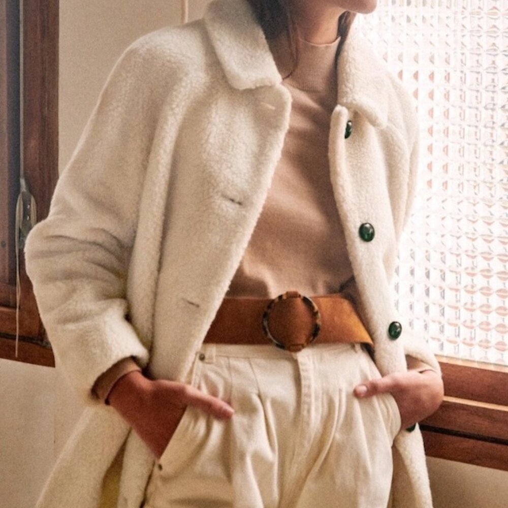 Sézane Isae Teddy Coat